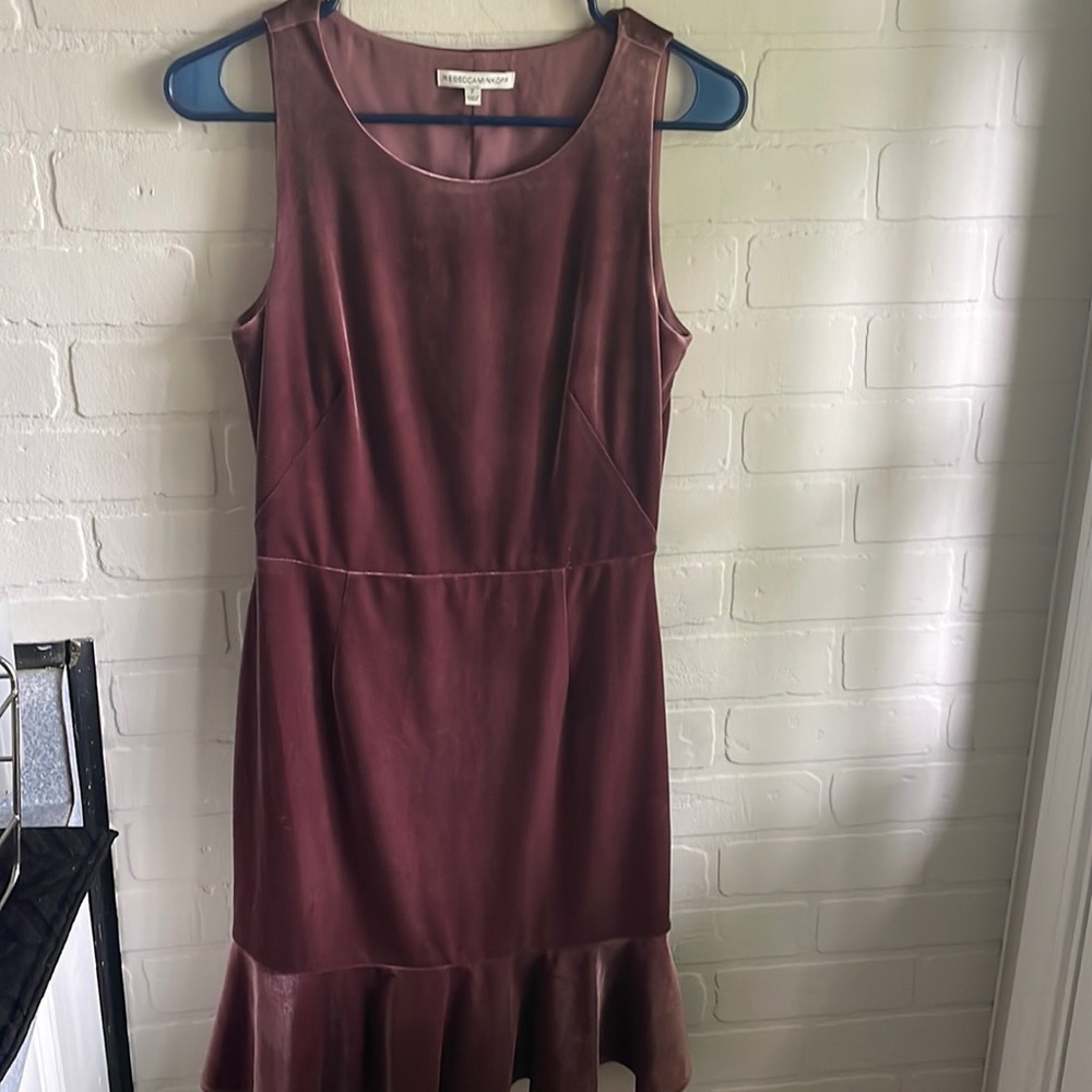 Rebecca Minkoff Velvet Mauve Dress: Size 2